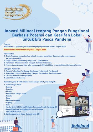 Inovasi Milineal tentang Pangan Fungsional Berbasis Potensi dan Kearifan Lokal untuk Era Pasca Pandemi