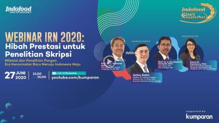 Webinar Sosialisasi Program Indofood Riset Nugraha 2020 - 2021